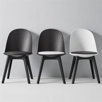 아트박스/꼬모까사 스텔톤-체어(6종택1), 화이트(블랙방석)