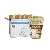 Great River Organic Milling 팬케이크 & 와플 믹스 오곡 유기농 24온스(4개 팩), Five Grain Pancake Waffle Mi, 24 Ounce