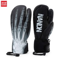 스키 스노우 장갑 Nandn palmar 가죽 방수 남성과 여성 겨울 야외 눈, c2-guangpian, m