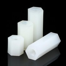 50개 M3 나일론 육각 스페이서 너트 지지대 스탠드오프 PCB 플라스틱 고정 기둥 마더보드 볼트 너트, 18mm (50pcs)