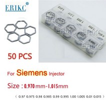 ERIKC B70 가스켓 크기 1.621.80mm 피에조 인젝터 노즐 조정 심 50pcs 보쉬 호환 피제오 분사용 디젤 repair 와셔 부품, B61