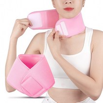 보습밴드 넥밴드 넥패치 마스크팩 목주름밴드 목주름 KK415 리프팅밴드 넥관리 젤마스크 주름패치, 목주름 방지 밴드_핑크