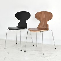 [고급형] 모던 앤트 개미 체어 의자, 베이비핑크(나무결X), 1개