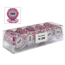 후니갬블 라스베가스 클레이 포커칩 카지노칩 100p 아크릴세트, 5_숫자5000칩 세트