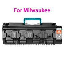 디월트충전기 호환 밀워키 14.4V 18V 20V DC18SF DCB104 BS1418 M18 BL1830 AL1860 Bosch Makita 용 4 포, 04 For Milwaukee_02 EU