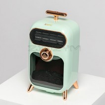 220V 900W 녹색/흰색 전기 히터 가정용 사무실 데스크톱 겨울 공간 따뜻하게 휴대용 온도 조절기 미니 공기, [02] Green
