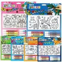 아모스 7000 글라스데코 스티커 유리 스티커물감 야광, 단품