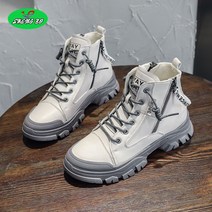 SHENGBO여성여자 앵글 앵클 레이스업 워커 부츠 4.5cm 3colorBK0020913