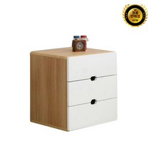 제이디퍼니처 로미 3단 서랍형 협탁, 아카시아화이트