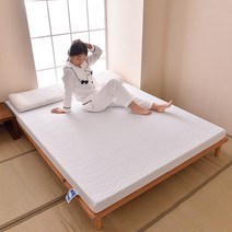 파도결 6cm 고탄력 메모리 고탄성 스펀지 매트리스 소프트 350g 헤비니트 원단 매트, G. 물결 180x200x6cm_단품