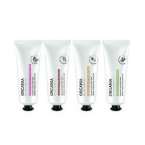 오가니아 고보습 주름개선 핸드크림 4종 세트 (로맨틱로즈+아르간+올리브+카렌듈라)