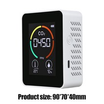 악취 냄새 측정기 다기능 5 인 1 CO2 디지털 이산화탄소 USB 공기 감지기 가스 분석기 온도 습도 품질 모니터, [03] 3 in 1 White