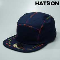 [햇츠온]J0SM257NY HatsON 브랜드 남자 여자 코디 심플 로고 스타일 네이비 캠프캡 스냅백 야구 모자 AD