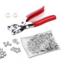 PKFARM 내맘대로 간편한 똑딱이 스냅 단추 펀칭기 50회분 세트, 1세트(단추50회분+펀칭기)