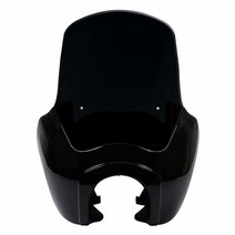 WOWTK ONETK 전면 헤드라이트 페어링 15인치 윈드실드 윈드스크린 할리 데이비슨 2006-2017 다이나 로우 라이더 스트리트 밥 슈퍼 글라이드 글로스/블랙 [미국 직배송]