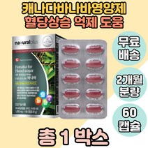 바나바추출 크로솔산 크롬 아연 셀레늄 캐나다 바나바잎영양제 비타민씨아스코르빈산 1BOX