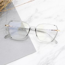 [라피던트] 헥사곤 육각 뿔테 블루라이트 차단 안경 (C2060)