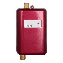 욕실난방기 전기 온수기 인스턴트 유도 가열 욕실 주방 탱크리스 유량 보일러 샤워 수도꼭지 3800W, 02 빨간_03 영국 플러그