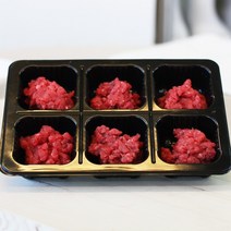 [한우지애] [무항생제] 한우 이유식 냉장 다짐육 300g 2등급 (6트레이), 1개