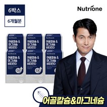 [뉴트리원]정우성 어골칼슘 마그네슘비타민D 6박스(6개월분), 단일속성