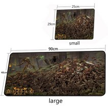 장패드디아블로 2 키보드 레스트 패드 게이머 테이블 마우스 게이밍 블랙 데스크 매트 확장 대형 Pc 맞춤형, 01 브라운_10 300X600X2MM