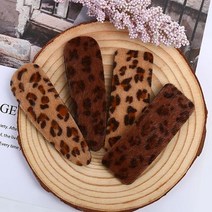 레오파드 헤어핀 똑딱핀, 라이트커피 스퀘어(d), 상세페이지 참조3