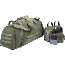 XMILPAX 전술 더플 백 MOLLE 기어 백 4개의 모듈식 오거나이저 패킹 큐브 포함. 사냥사격장법 집행캠핑여행에 이상적입니다. 65L블랙., 올리브 드랩.