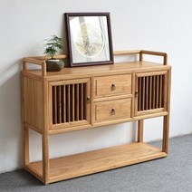 주방선반 수납장 싱크대하부장 800 1000 공간 절약 캐비닛 사이드 보드 보관 사물함 접시 목재 북유럽 뷔페 보관함 가정용 가구, 4.120 35 90cm