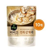 비비고 전복삼계죽, 10개