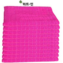 주방행주 극세사걸레 파워행주, 45 극세사행주, 분홍 10장, 1개