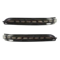 1 Pair For Kia K3 Forte Cerato 2019 2020 2021 LED 다이나믹 턴 시그널 라이트 성 노출증 흐르는 블링 어 깜박임 옐로우, Smoke shell_Dynamic signal