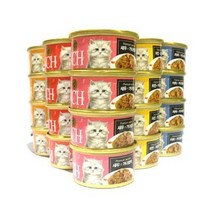 프리미엄 골드 런치캔 80g x 24개세트 [맛선택], 게살+참치