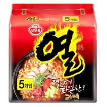 오뚜기 열라면 봉지라면, (120g x 5개입), 3개