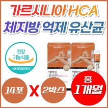 체지방 똥배 뱃살 빼는 장건강 가르시니아 유산균 HCA 단기간 급찐 한달 단기 다이어트 체지방 줄이는법 복부비만 내장지방 장에좋은 프로바이오틱스 탄수화물 컷팅 억제 여자 복부지방, 1박스, [특가] 14포 x 2박스(1개월분)