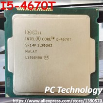 리퍼 CPU 오리지널 인텔 코어 I5-4670T CPU 2.30GHz 6M 45W 22nm LGA1150 쿼드 데스크탑 I5 프로세서 무료, 한개옵션0