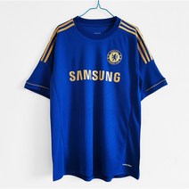 2012-13 첼시 레트로 홈 유니폼 반팔 드록바 조콜 램파드 토레스 축구복 티셔츠 반티