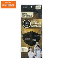 대박이네 하이가드 식약처인증 KF-94 방역마스크 대형(블랙), 90매, 블랙