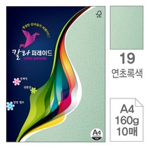 삼원)칼라퍼레이드(19.연초록색A4-160g10매-포10권입), 단품