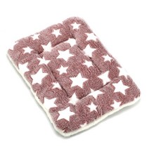 라클라우드침대 양털 애완 동물 담요 패턴 수면 매트 개 고양이 강아지 소파 탈모 쿠션 용품, [04] 70x100cm, [05] wine red star