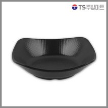 [돌산멜라민] 체크(흑) - 신사각찬기 (업소용그릇 멜라민그릇 예쁜그릇 식당접시 멜라민볼 멜라민찬기 검정색그릇), (DS-7900/DS-7762), 블랙 4호