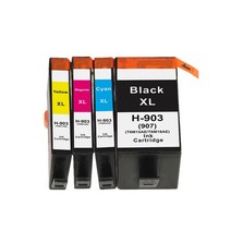 [해외] HP 903XL 903XL 용 ASW 903xl hp 903xl 잉크 카트리지 호환 HP Officejet Pro 6950 6960 6970 6975 프린터 용, 1set 4PK