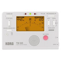 KORG 튜너 메트로놈 동시에 사용할 수 있는 TM-60 WH 화이트 취주악 브라스밴드 오케스트라 개인 연습 컴팩트 휴대, 1개