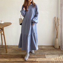 [강물처럼] 빅사이즈 011 3단캉캉플레어원피스 DGRB270 (6347914)