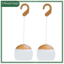 캠핑 미니 LED 감성 랜턴 조명 방수 전구 램프 크레모아 투광기 레트로 디밍 실내등 캠핑등 무드등 루메나 전등 스코겐 콜맨 골로제 텐트 블랙독 차박 충전식, 우드-2개