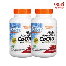 Doctors Best닥터 베스트 바이오페린 유비퀴논 고흡수 코큐텐 400mg 베지 캡슐 180정, 1개, 60정