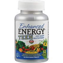 칼 엔핸스 에너지 10대 청소년용 기억력 집중력 강화 종합비타민 60정