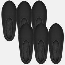 소소미도 남녀공용 밍크 기모 융털 덧신(검정6매) 양말 스니커즈 삭스