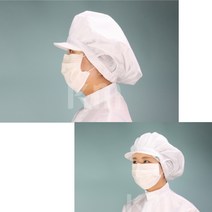 긴머리 여성 작업자 크린룸 방진모 제전모자 전기전자 위생모 청정, 3XL, S/BLUE