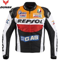 바이크 오토바이 자켓 DUHAN 크로스 컨트리 REPSOL 라이딩 재킷 남성용 개성 있는 스포츠 모터 의류 옥스포드 가을, [04] XXL, [02] Orange
