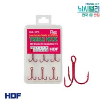 HDF 레드 트레블 훅 HH-525 해동 삼발이 루어바늘